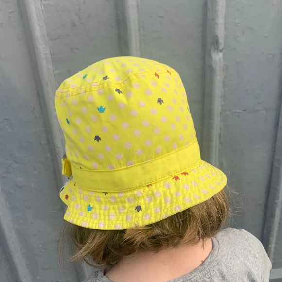 HBC Olympic maple leaf yellow bucket  hat - Picture 4 of 10